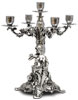 chandelier 5 branches - femme assis avec des fleurs   cm h 37 left