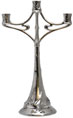 three-flames candelabra - daisy   cm 28x h 44,5