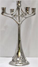 Candelabro 5 brazos, gris