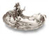jewelry holder bowl - tree frog playing the flute in the pond   cm 21,5 x 18 x h 9