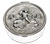 Round box - cherubs and dolphins, grey