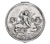 Round box - cherubs and dolphins, Pewter / Britannia Metal