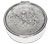 Round box - cherub on swing, grey