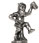 Gnome with jug statuette, grey