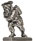 Gnome with food figurine, Pewter / Britannia Metal