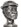 Moorish head statuette, grey