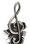 Statuetta - chiave di violino, grigio