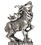 Deer statuette, grey