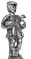 Nuremberg goose man figurine, grey