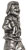 Japanese man figurine, grey