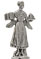 Statuette - waitress - WMF, grey