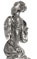 Statuette - coq, gris