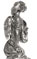 Cock statuette, grey