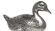 Duck figurine, grey