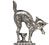 Statuette - katt, Tinn