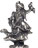 Münchner Kindl on barrel statuette, Pewter