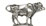 figurine - vache   cm h 2,4