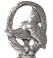 Grouse figurine, grey