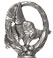 Statuetta - gallo cedrone, Metallo (Peltro) / Britannia Metal