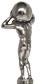 Atlas figurine, Pewter