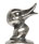 Duckling statuette, Pewter / Britannia Metal