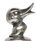 Statuette - petit canard, étain / Britannia Metal