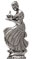 Statuette - serveuse, gris