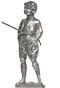 Statuette - Golfspieler, Grau