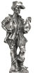 Statuetta - uomo delle oche - Norimberga, grigio