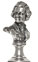 Mozart with support figurine, grey
