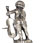 Statuetta - putto con viola, Metallo (Peltro)