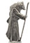 Wolf with habit statuette, Pewter / Britannia Metal