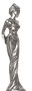 Statuetta - diva anni 30, grigio