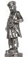 Hauptmann von Köpenick statuette, Pewter