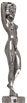 Erotic sculpture - naked woman, Pewter