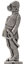 Police dog statuette, grey