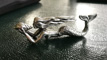 Messerbänkchen - Meerjungfrau Grau, cm 8 x h 2