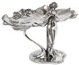 jewelry stand tray - fairy hand holding and caressing a bird   cm 22 x 29 x h 21