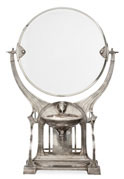 Specchio Stile Liberty  - 83, grigio