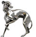 Statue - greyhound, grey