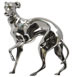 Metall Skulptur - Windhund, Zinn