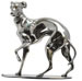 Statuette - greyhound, Tinn