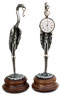 pocket watch stand - stork   cm 22.5