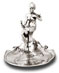 jewelry holder tray - sitting lady and cyclamens   cm 17x17x h 19 right