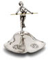 jewellery stand tray - young girl with two birds - 247   cm 21 x 19 x 18