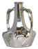 Amphora art deco - handles woman, grey