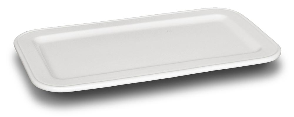 Vassoio Organizzatore In Plastica Bianca – Rettangolare, 24x17,3x1,5 Cm – Per Casa, Hotel, Ristorante