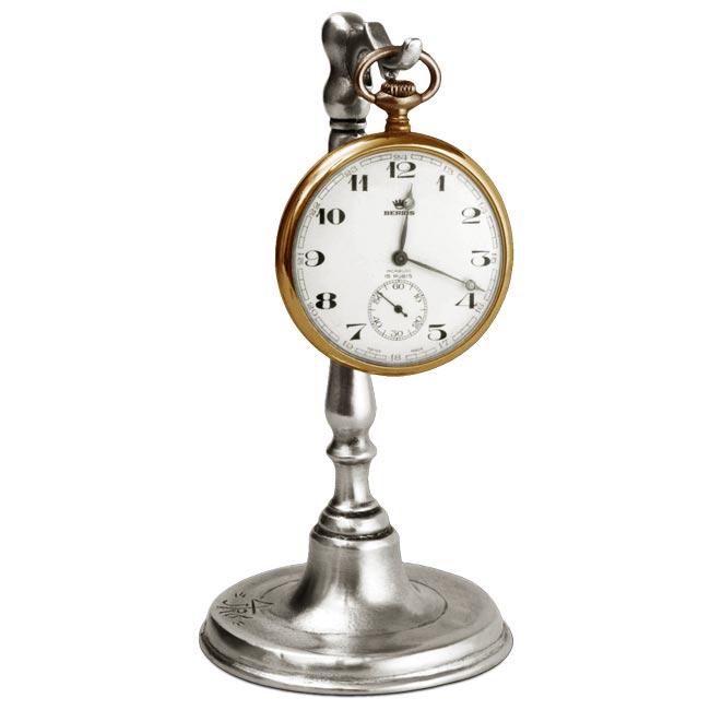 Porta Orologio In Legno Rivestito In Velluto E Lamina D'argento Sterling Londra 1905 Con All - Foto 8