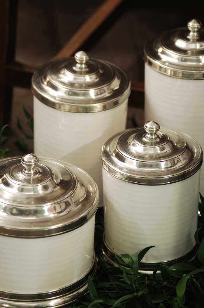 25 pottery kitchen canisters