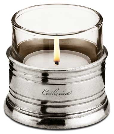 personalized tea light candle holder